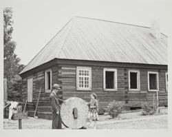 Russian millstone, Fort Ross State Park, California, 1948