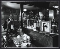 Interior of Aiello's Coffee Shop, Santa Rosa, California, 1964