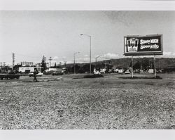 Kentucky Fried Chicken billboard on East Washington Street near Weller Street, Petaluma, California, about 1975