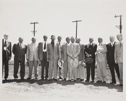 Fair Directors, County Supervisors and businessmen at the Sonoma County Fair, Santa Rosa, California, about 1952