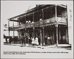 Grand Central Hotel, First Street, Guerneville, California, about 1898