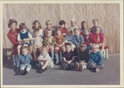 Pepper Free Kindergarten class, Petaluma, California, 1959