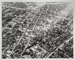 Santa Rosa, looking west, from Montgomery and Fourth Streets