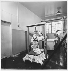 Cheese making at the Sonoma Cheese Factory, Sonoma, California, 1972