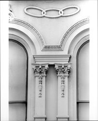 Architectural detail on the Odd Fellows Building