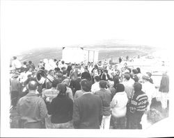 Balloons and jazz at Bodgea Head, Bodega Bay, California, 1963