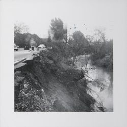 Santa Rosa Creek looking upstream from A Street bridge