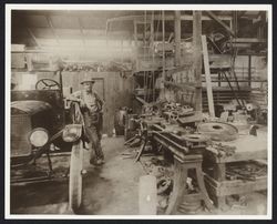 Interior of a garage in Geyserville