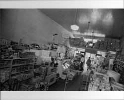 Interior of King's Corner Grocery, Petaluma, California, 1973