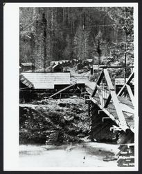 Saw mill and logging camp, Anderson Valley, California, 1885