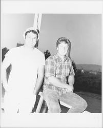 Unidentified Old Adobe Fiesta boat race winners, Petaluma, California, 1965-1968