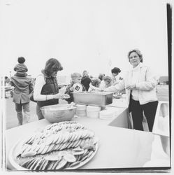 Open house for employees and families at National Controls, Santa Rosa, California, 1979