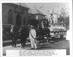 Swiss Parade float, Petaluma, California, 1910