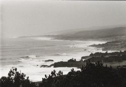 Coastal Sea Ranch homes with waves crashing nearby