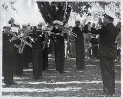 US Naval detachment band at the Valley of the Moon Vintage Festival