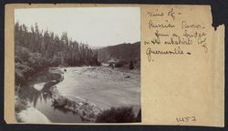 View of the Russian River from a bridge on the outskirts of Guerneville