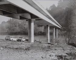 Rattigan Bridge over the Russian River to Duncan's Mill, California,1970