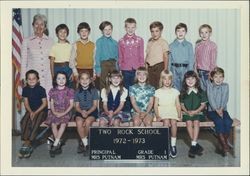 First graders at Two Rock School, Two Rock, California, 1972