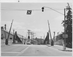 D Street bridge, Petaluma, California, about 1973