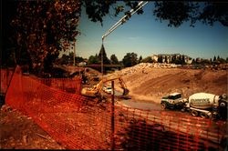 North bank of Santa Rosa Creek looking northwest toward Marriott Hotel from Olive Park