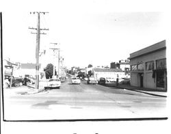 Looking north on Keller Street, Petaluma, California, about 1946