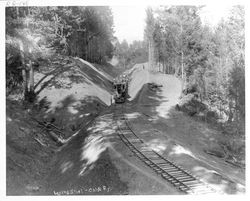 Laying steel, Ukiah, California, about 1886