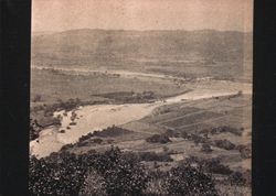 View of Russian River and Healdsburg taken from a height