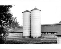 Unidentified feed silos, Sonoma County, California