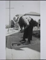Water meter reader, Petaluma, California, September 10, 1938
