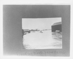 Looking north from bridge, Petaluma, California, 1912