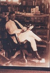 Jack London in his office