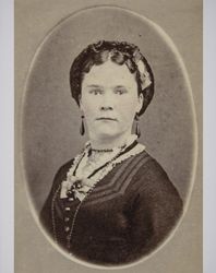 Portrait of Mary Angeline Brians taken in Petaluma, California, in the 1870s