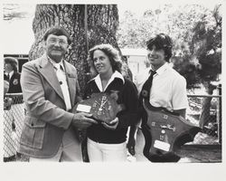 Presentation of awards by Dick Gray at the Sonoma County Fair, Santa Rosa, California