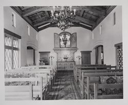 Interior of the Chapel of the Chimes, Santa Rosa