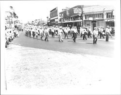 Marching units in the Labor Day Parade, Petaluma, California, September 1, 1947