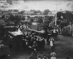 Healdsburg Plaza about 1900