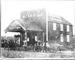 M. Carrillo Blacksmith Shop, Sebastopol, California, about 1885