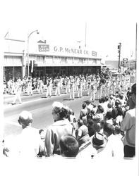 Navy Marching Band in the Sonoma-Marin Fair Parade, Petaluma, California, 1965