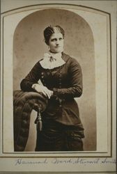 Portrait of Hannah Ward Stewart, Petaluma, California, about 1876