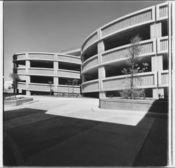 Parking garage at 2nd and D Streets, Santa Rosa, California, 1970