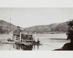 Russian River ferry at Jenner, California, 1920s