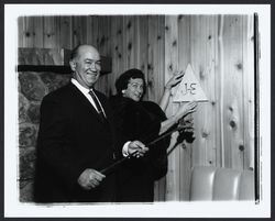 Celebrating the opening of Coddingtown Saddle 'N Sirloin, Santa Rosa, California, 1963