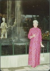 Helen Putnam at a formal function at an unidentified California location, 1979