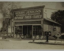 Henry Jenkins Automobile Accessories building, 208 Davis Street, Santa Rosa, California, between 1910 and 1920