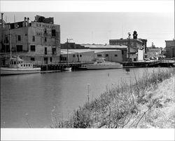 Petaluma Turning Basin and G. P. McNear Grain Company buildings, Petaluma, California, 1973