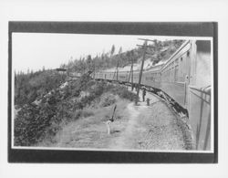 Train at Blue Canyon, California in 1908