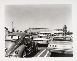 Parking lot at Coddingtown Shopping Center, Santa Rosa, California, 1967