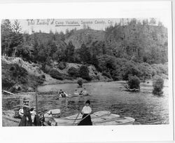 Boat landing at Camp Vacation, Sonoma County, California