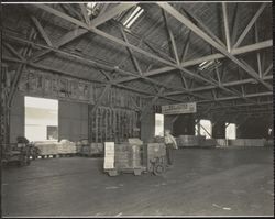 Interior of Pier 7, San Francisco waterfront, San Francisco, California, 1920s