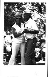 Waldo and Evelyn Iversen at the Bicentennial celebration, Villa Chanticleer, July 4, 1976